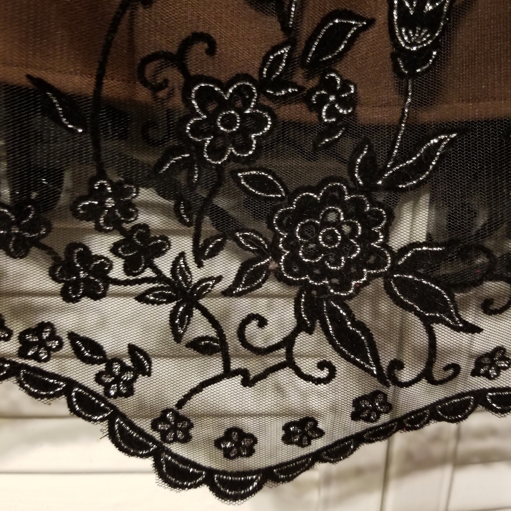 Citi Dress brand empire waist dress brown/black